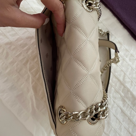 Kate Spade Natalia Small Flap Crossbody in Bare - Picture 5 of 8